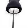 Black Velvet Female Mannequin Torso with Adjustable Wooden Stand, full-height product view on a white background, gallery image 8 of 15