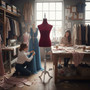 Red Velvet Female Mannequin Torso Dress Form with Wooden Stand, product shown against a dark background