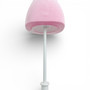 Pink Velvet Female Mannequin Torso Dress Form with Wooden Stand