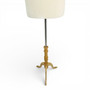 Male Beige Velvet Mannequin Torso with Adjustable Wooden Tripod Stand