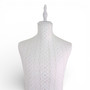 Male White Lace Mannequin Torso with Adjustable Wooden Tripod Stand, full-height product view on a white background, gallery image 9 of 15
