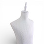 Male White Lace Mannequin Torso with Adjustable Wooden Tripod Stand