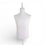 Male White Lace Mannequin Torso with Adjustable Wooden Tripod Stand, full-height product view on a white background, balanced, centred square layout