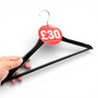 £30 Round Hanger Tickets 100mm Red Sale Tags “Selected Items Only” (Pack of 100)