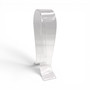 Acrylic Headphone Stand Holder Clear Anti-Slip Desk Headset Display, full-height product view on a white background, balanced, left-balanced square layout