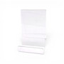 Clear Acrylic Mobile Display Stand Easel with Lip for Books Menus Brochures, product shown on a white background, gallery image 11 of 14