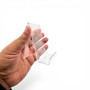 Clear Acrylic Mobile Display Stand Easel with Lip for Books Menus Brochures, product shown against a coloured background