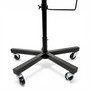 Heavy Duty Freestanding Hat Display Rack with Wheels 20 Cap Holders, tight, centred square layout