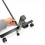 7 Tier Rotating Retail Display Rack with Wheels, Adjustable Black Stand, product shown against a coloured background, balanced, centred square layout