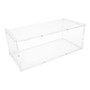1 Tier Acrylic Bakery Display Case Stand for Cakes Cupcakes Donuts Clear