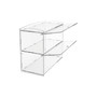 2 Tier Acrylic Bakery Display Case Stand for Cakes Cupcakes Vapes Clear, product shown on a white background, gallery image 7 of 9