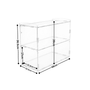2 Tier Acrylic Bakery Display Case Stand for Cakes Cupcakes Vapes Clear