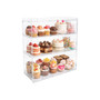 3 Tier Acrylic Bakery Display Case Stand for Cakes Cupcakes Vapes Clear, product shown on a white background, gallery image 10 of 10