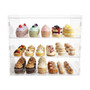 3 Tier Acrylic Bakery Display Case Stand for Cakes Cupcakes Vapes Clear, product shown on a white background, brightly lit product image