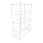 4 Tier Acrylic Bakery Display Case Stand for Cakes Cupcakes Vapes Clear, full-height product view on a white background
