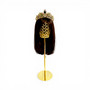 Adjustable Metal Mannequin Head Stand Hat Wig Display Rack Gold, full-height product view on a white background, open, centred square layout