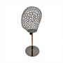Adjustable Metal Mannequin Head Stand Hat Wig Display Rack Copper Black, full-height product view on a white background, gallery image 13 of 13