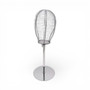 Adjustable Metal Wireframe Mannequin Head Stand Hat Wig Display Rack Chrome