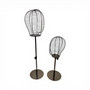 Adjustable Metal Wireframe Mannequin Head Stand Hat Wig Display Copper Black, full-height product view on a white background