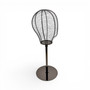 Adjustable Metal Wireframe Mannequin Head Stand Hat Wig Display Copper Black, full-height product view on a white background, gallery image 8 of 10