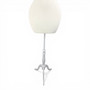 Luxury Beige Velvet Female Curve Mannequin Torso with Adjustable Wooden Stand