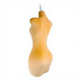 Luxury Orange Velvet Female Curve Mannequin Torso with Adjustable Wooden Stand