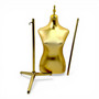 Luxury Gold Female Mannequin Torso with Adjustable Height Metal Stand