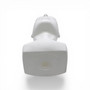 Heavy Duty Male Mannequin Head Matt White Plastic Hat Wig Display Stand