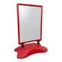 A1 Red Wind-Resistant Pavement Sign, base detail, red sign display on a white background