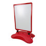 A1 Red Wind-Resistant Pavement Sign, base detail, red sign display on a white background, gallery image 10 of 20