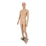 Male Mannequin Full Body Display Dummy with Rotating Head & Movable Arms-M2, full-height product view on a white background, gallery image 7 of 9