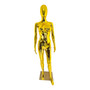 Female Faceless Display Egg Head Mannequin–Luxury Gold Retail Showcase-5G