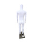 Child Headless Mannequin 99cm Matt White Plastic Display with Rotating Arms, full-height product view on a white background, brightly lit product image