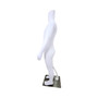 Child Headless Mannequin 99cm Matt White Plastic Display with Rotating Arms, full-height product view on a white background, gallery image 5 of 9