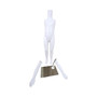 Child Headless Mannequin 99cm Matt White Plastic Display with Rotating Arms, full-height product view on a white background, gallery image 9 of 9