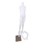 Child Headless Mannequin 129cm Matt White Plastic Display with Rotating Arms, full-height product view on a white background, gallery image 11 of 11