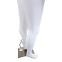 Child Headless Mannequin 129cm Matt White Plastic Display with Rotating Arms, full-height product view on a white background, brightly lit product image
