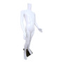 Child Headless Mannequin 129cm Matt White Plastic Display with Rotating Arms