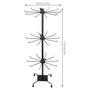 3 Tier Rotating Jewelry Display Stand Metal Necklace Bracelet Holder Rack