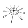 5 Tier Heavy Duty Rotating Display Stand with Wheels Metal Retail Spinner Rack, product shown on a white background, balanced, centred square layout