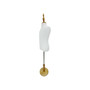 Children Tailors Dummy White Torso Dress Form with Round Base Stand