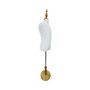 Children Tailors Dummy White Torso Dress Form with Round Base Stand, base detail on a white background, gallery image 15 of 20