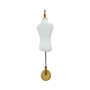 Children Tailors Dummy White Torso Dress Form with Round Base Stand