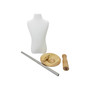 Children Tailors Dummy White Torso Dress Form with Round Base Stand