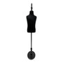 Children Tailors Dummy Black Torso Dress Form with Round Base Stand