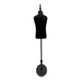 Children Tailors Dummy Black Torso Dress Form with Round Base Stand