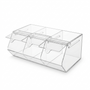 3 Section Acrylic Pick & Mix Sweet Dispenser Clear Candy Display Unit