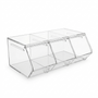 3 Section Acrylic Pick & Mix Sweet Dispenser Clear Candy Display Unit