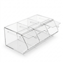 3 Section Acrylic Pick & Mix Sweet Dispenser Clear Candy Display Unit