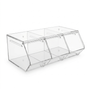 3 Section Acrylic Pick & Mix Sweet Dispenser Clear Candy Display Unit